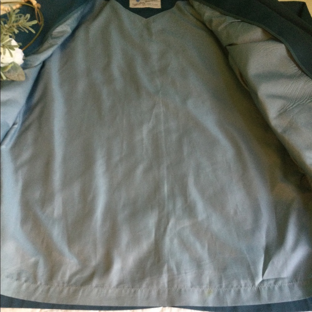 Vintage Teal Misty Harbor All Weather Pea Coat - Picture 9 of 16